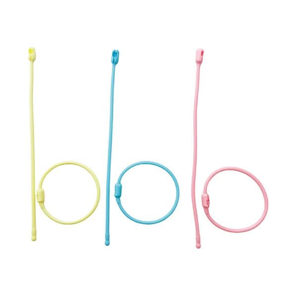 （まとめ） サンケーキコムふんわリング パステルカラー L SIL-P140 1セット（30個：6個x5パック） [x3セット]