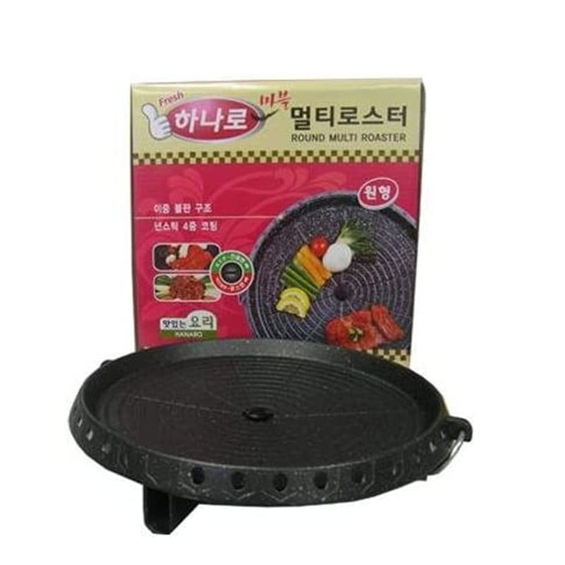 ハナロマルチロースターファン32cm（丸型）肉焼き鍋鍋