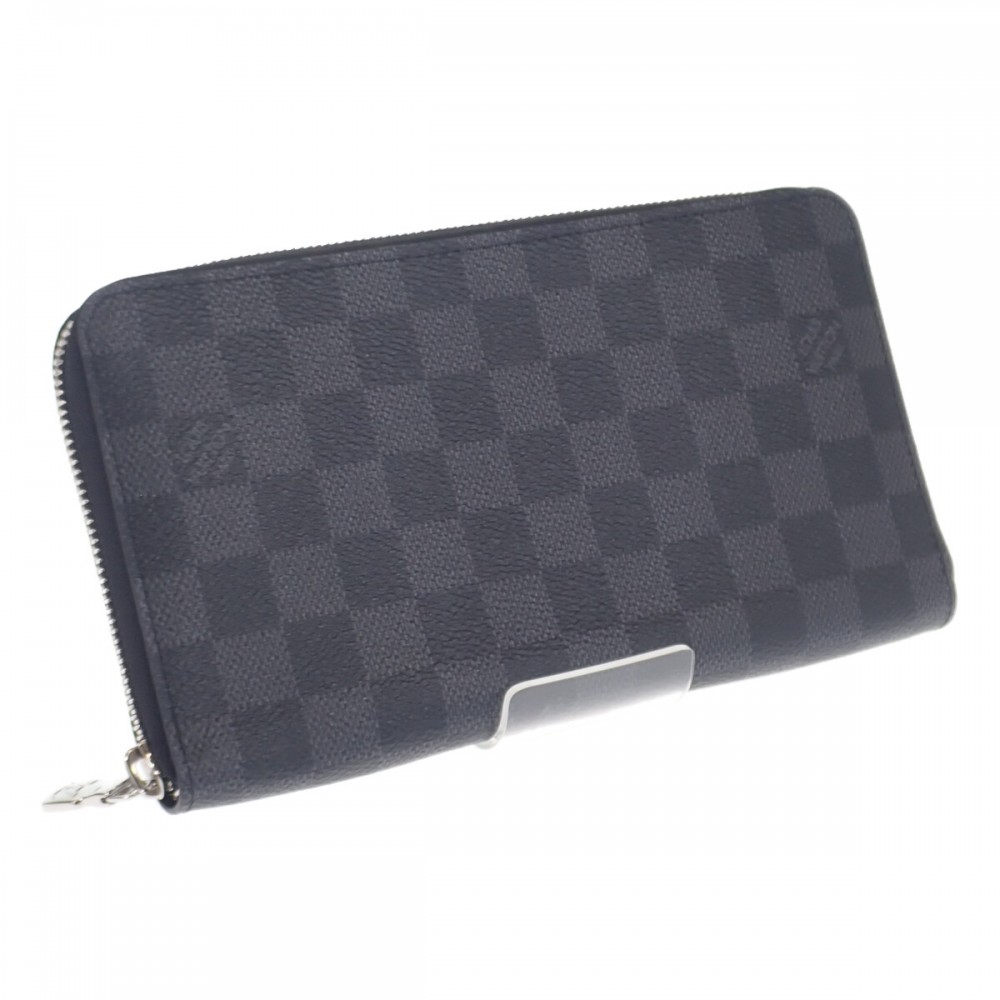 ジッピー・オーガナイザー NM N60111 ダミエグラフィット 長財布 ブラック メンズ【Aランク】