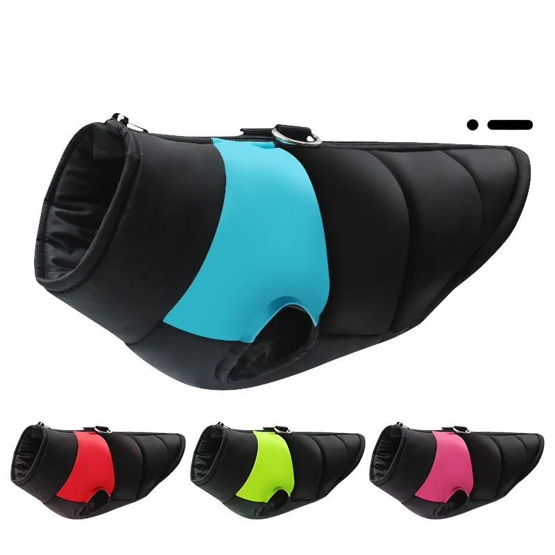 パッド入り防水ペットベスト,ジッパー付き,小,中,大の犬用ジャケット,パグ,チワワ,フレンチブルドッグ,冬