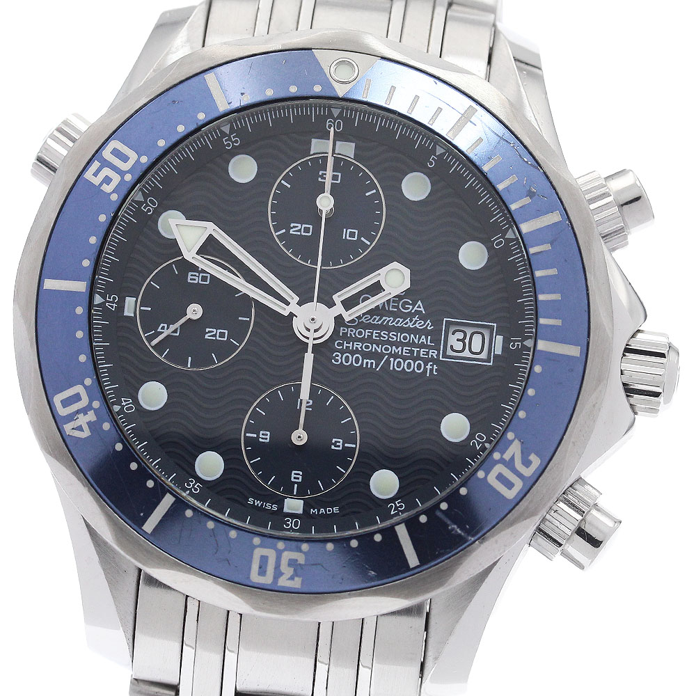 オメガ OMEGA 2599.80 シーマスター300 デイト クロノグラフ 自動巻き メンズ _945533【中古】
