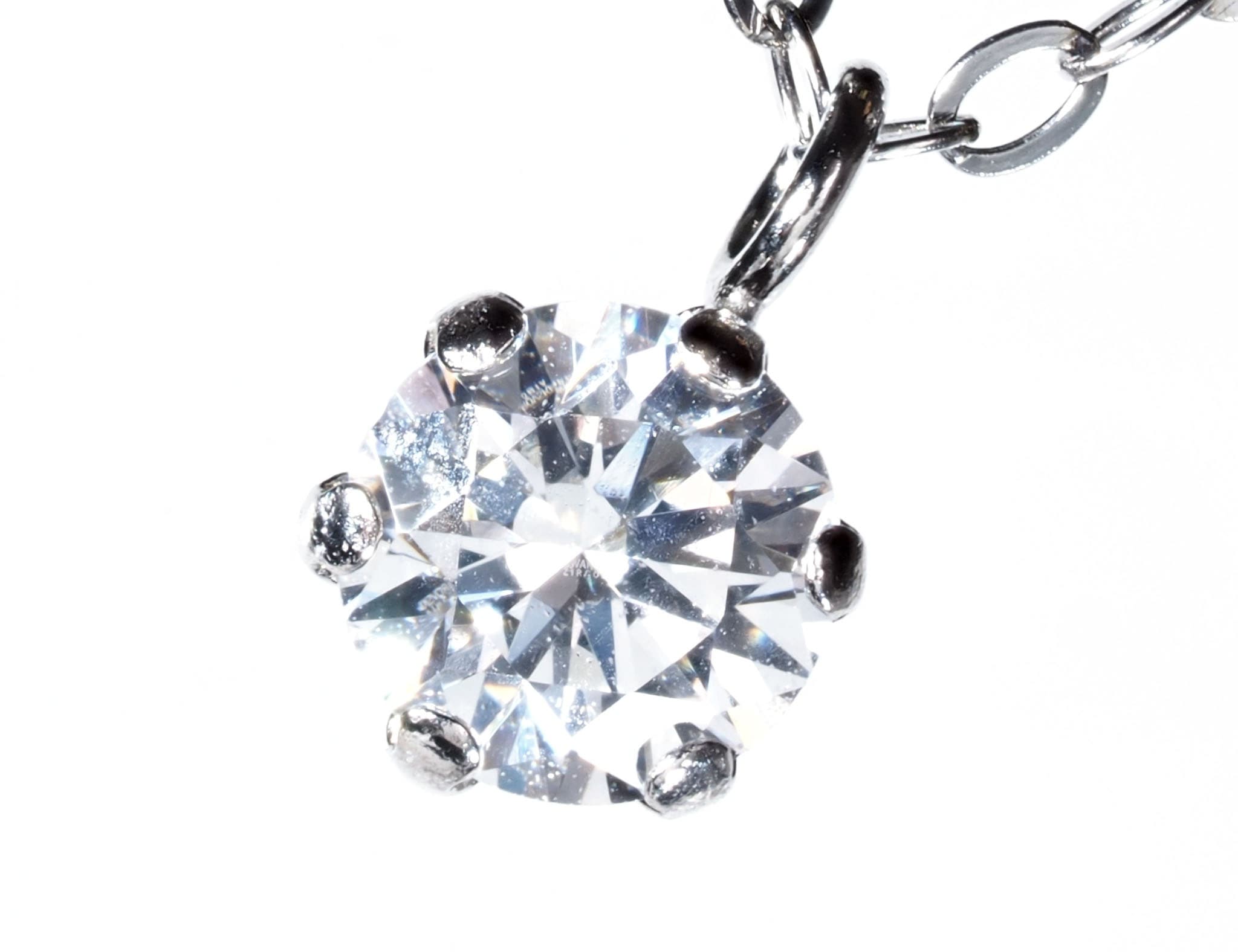 プラチナ 900 一粒 ダイヤモンド ネックレス 0.3ct pt900