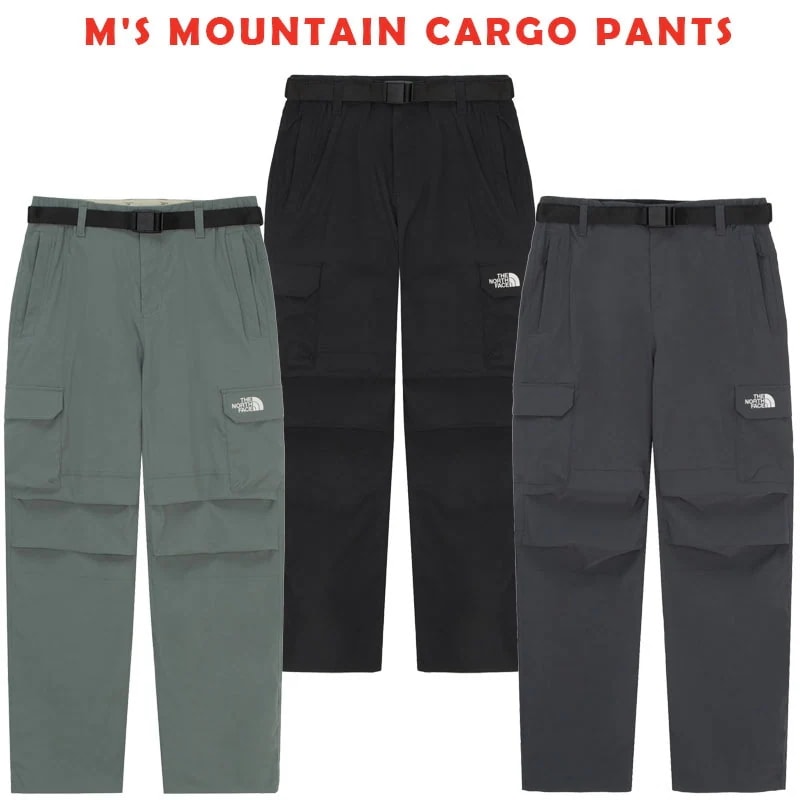 韓国正規品保証 関税負担なしNP6NR03A MS MOUNTAIN CARGO PANTSデイリー 基本 着装 男子 女子 人気 韓国 ファッション 男女共用 アウトドア
