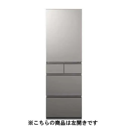 【無料長期保証】パナソニック 冷蔵庫 450L 左開き 5ドア 幅60cm 大容量冷凍室 トップユニット方式 シャキシャキ野菜室 NR-E45RY3L-S シルバー系