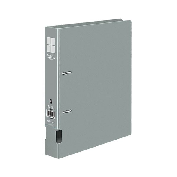 （まとめ）コクヨ DリングファイルS型再生PP表紙 B5タテ 2穴 300枚収容 背幅45mm グレー フ-FD431NM 1セット（4冊）(×5セット)
