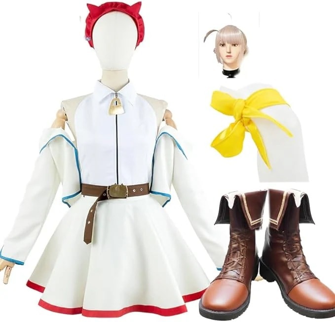 【一部分3日内出荷】コスプレ ハロウィン 靴追加可能 ウィッグ コスプレ衣装 ましろ おおしろ バーチャル コスプレ 大代真白 イベント用品