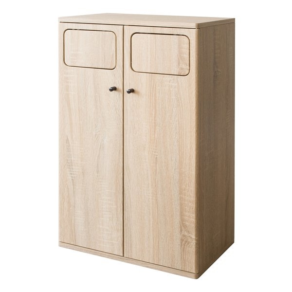 ダブルダストボックス Empro（エンプロー） ゴミ箱/45リットル/ナチュラル DB-802 ナチュラル