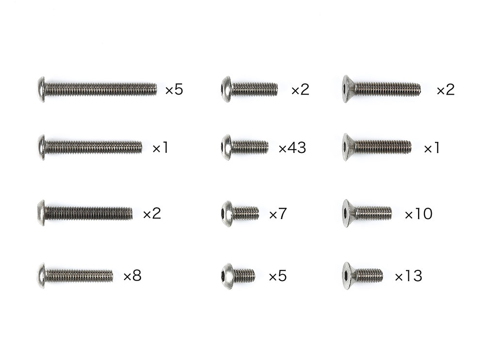 タミヤ XM-01チタンビスセット【47509】 ラジコンパーツ T 47509 XM01チタンビスセット 5,610円