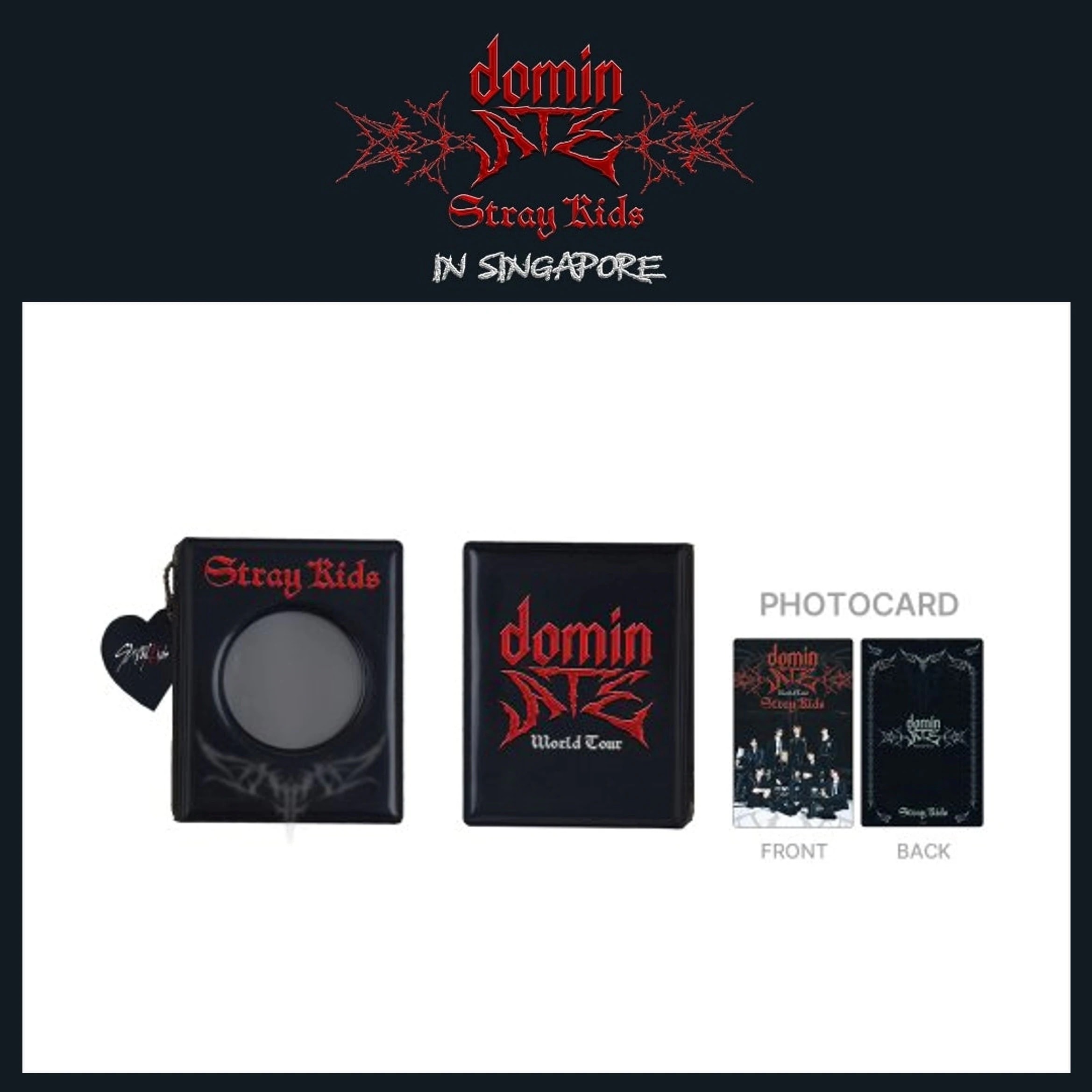【国内発送】 【公式】 Stray Kids 【 PHOTOCARD COLLECT BOOK 】 World Tour dominATE in SINGAPORE アジア限定MD！