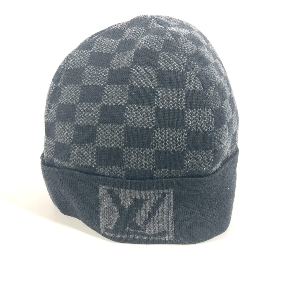 ニット帽 M74197 ボネ・プティ ダミエ ビーニー 帽子 ニット帽 ニットキャップ ウール グレー