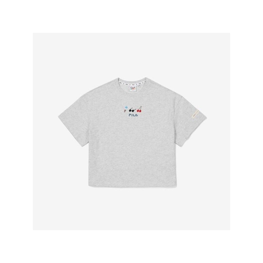 [FILA KIDS] FILA X SUGINサマーティー (FK2RSF2S02X_SGE) Q0ZFK2RSF2S02XSGE