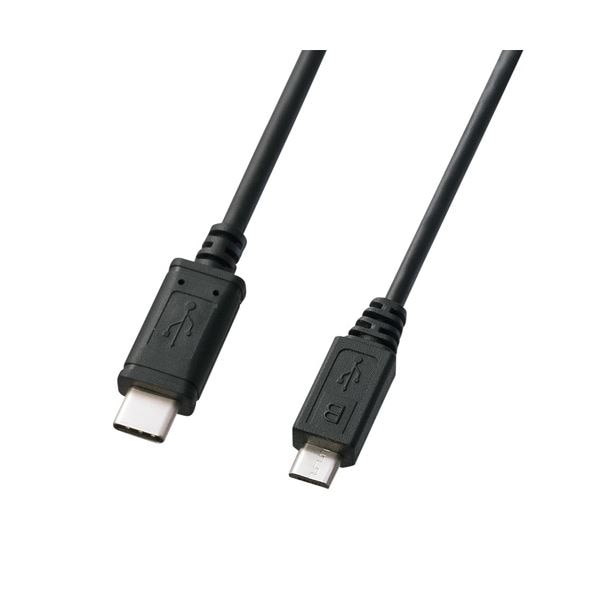 （まとめ） サンワサプライ USB2.0TypeC-microBケーブル KU-CMCBP320 (×3セット)