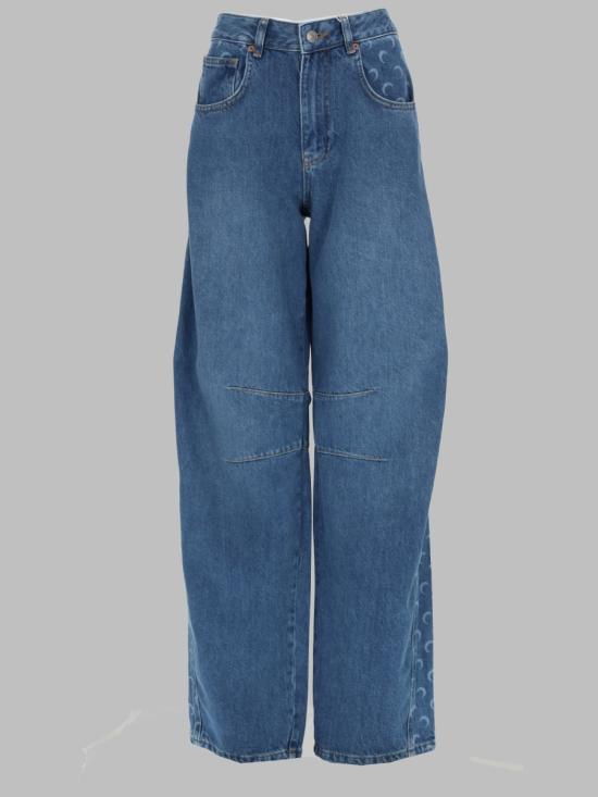 MARINE SERRE Women Denim Pants WPA174A CDEN0002BL05 AZURE