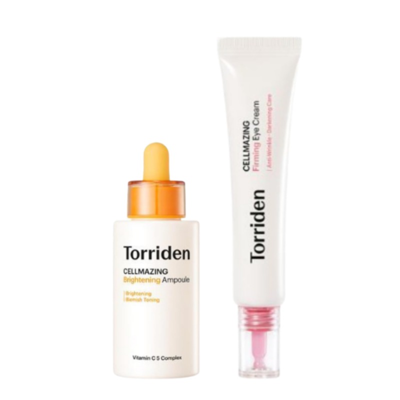 [目元集中ケアセット]セルメイジング ビタC ブライトニング アンプル + セラメイジング低分子コラーゲン弾力アイクリーム