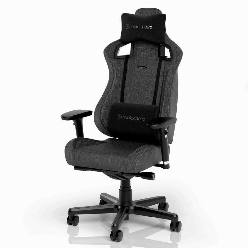 NOBLECHAIRS　ゲーミングチェア ［W620xD620xH1120～1220mm］ EPIC COMPACT - TX(ファブリックモデル) チャコールグレー 　NBL-ECC-TX-ATC 37,570円