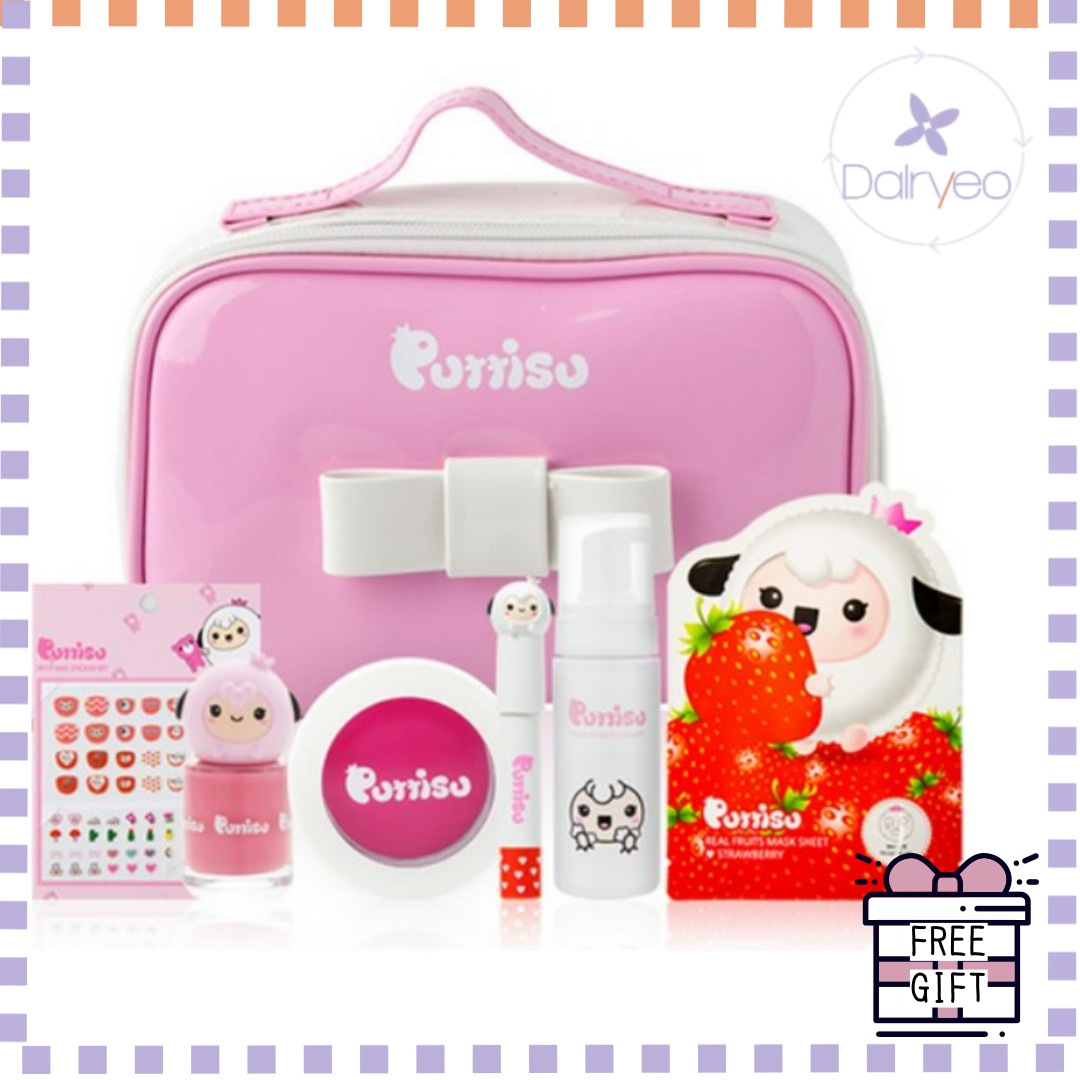 子供 メイク プリンセス ポーチ セット ピンク6種 + ポーチ1セット 韓国化粧品 韓国子供化粧品 子供化粧品 キッズメイク