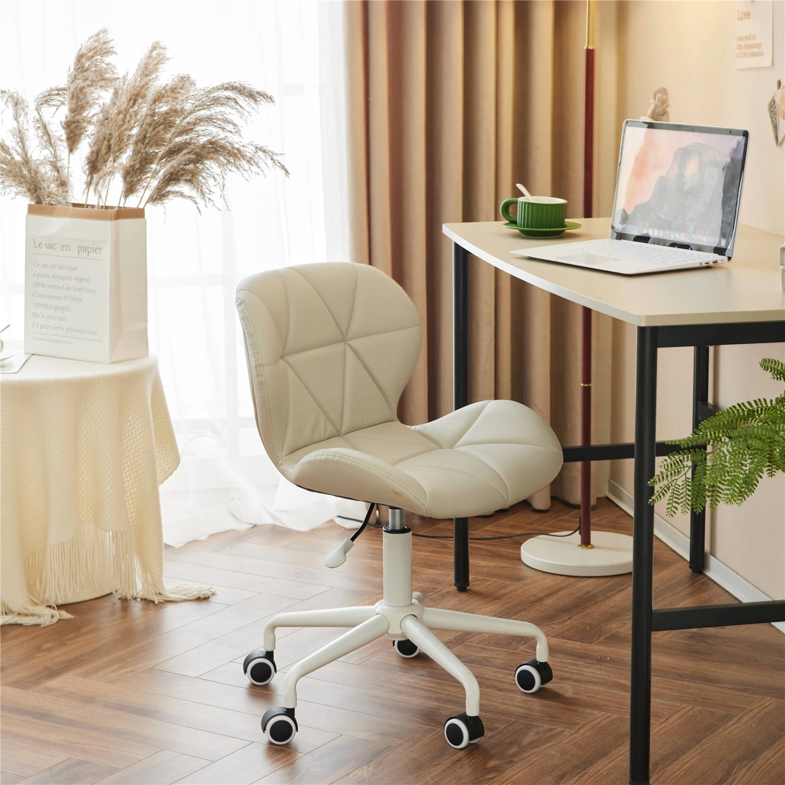 KOUKIDIダイニングチェア オフィス デスクチェア イス パソコン コンパクト pc 事務椅子 360度回転 座面昇降 樹脂ベース テレワーク 在宅ワーク耐荷重150kg 8,118円