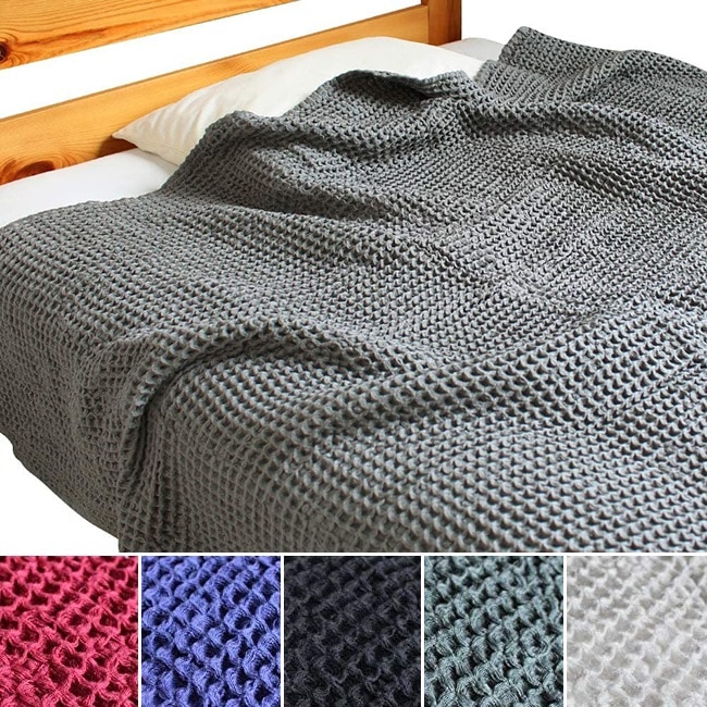 【秋冬も使える】今治タオル タオルケット シングル 子供 保育園 綿100% コットン 夏用 お昼寝 ワッフル織 ワッフルケット 日本製 150200 バスシーツ ギフト モウキューブ 贈り物 国産