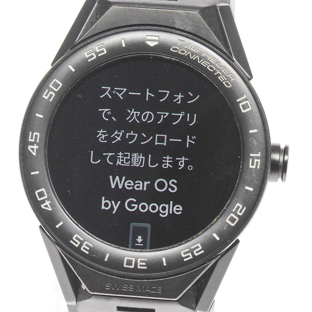 箱・保証書付き【TAG HEUER】タグホイヤー コネクテッド モジュラー SBF8A8013 クォーツ メンズ【中古】