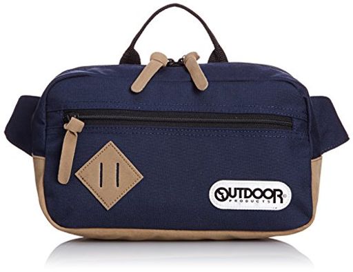 ショルダーバッグ クラシック 横型 ウエスト スウェード オーガナイザー ネイビー