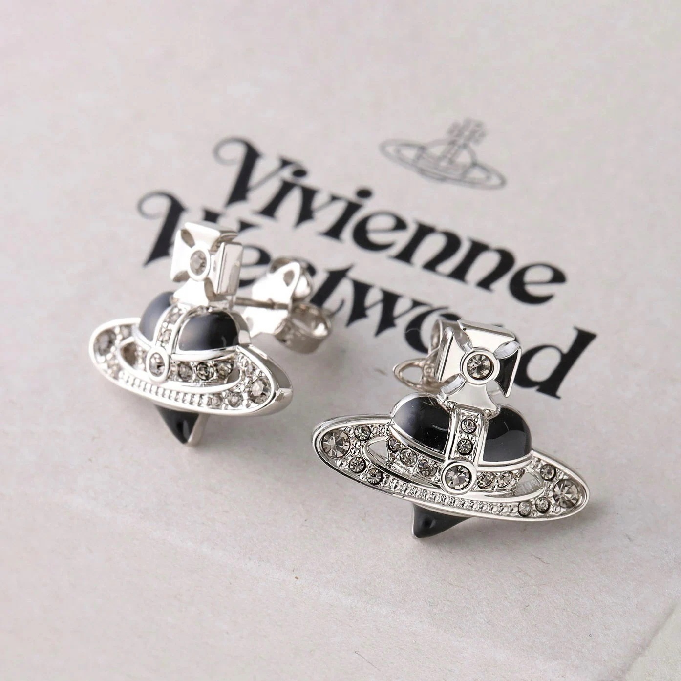 Vivienne Westwood ヴィヴィアンウエストウッド ピアス NEW DIAMANTE HEART 6201033K レディース オーブ ハート クリスタル 02P384/PLATINUM/