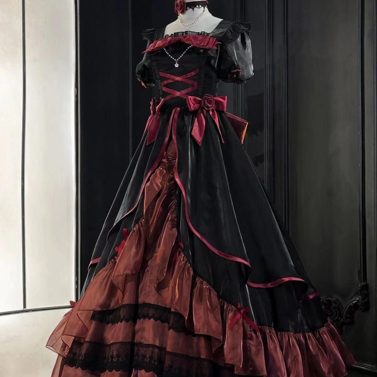 結婚式や誕生日イベントプリンセスドレス レギュラーロングドレス バースデードレス ロリータ