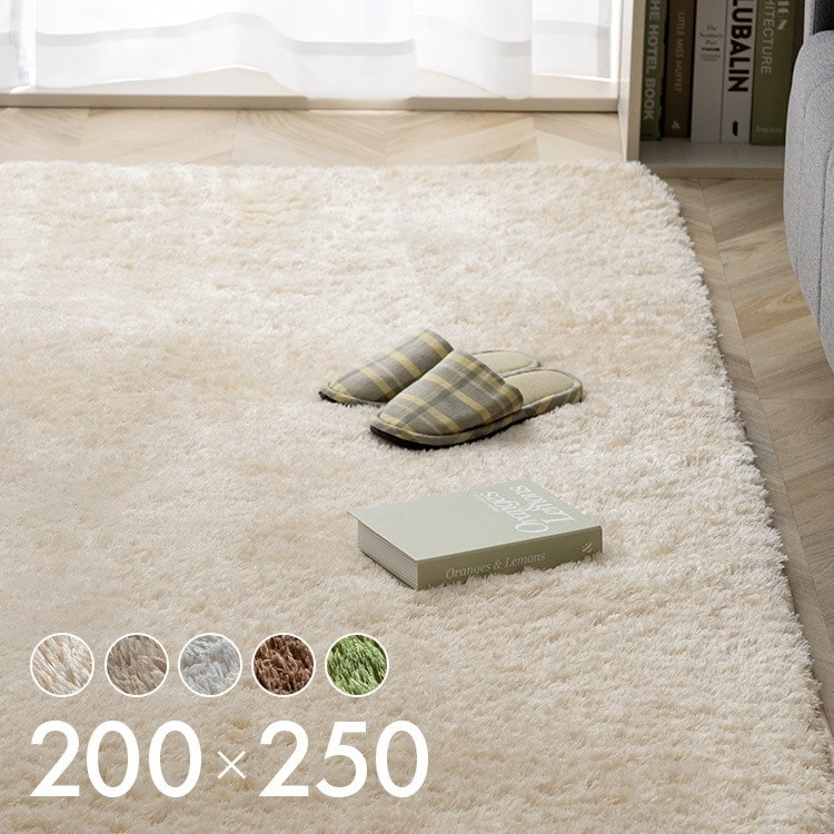 ラグ カーペット シャギーラグ 200250 SGR-2025 ラグ ラグマット カーペットマ メガ割