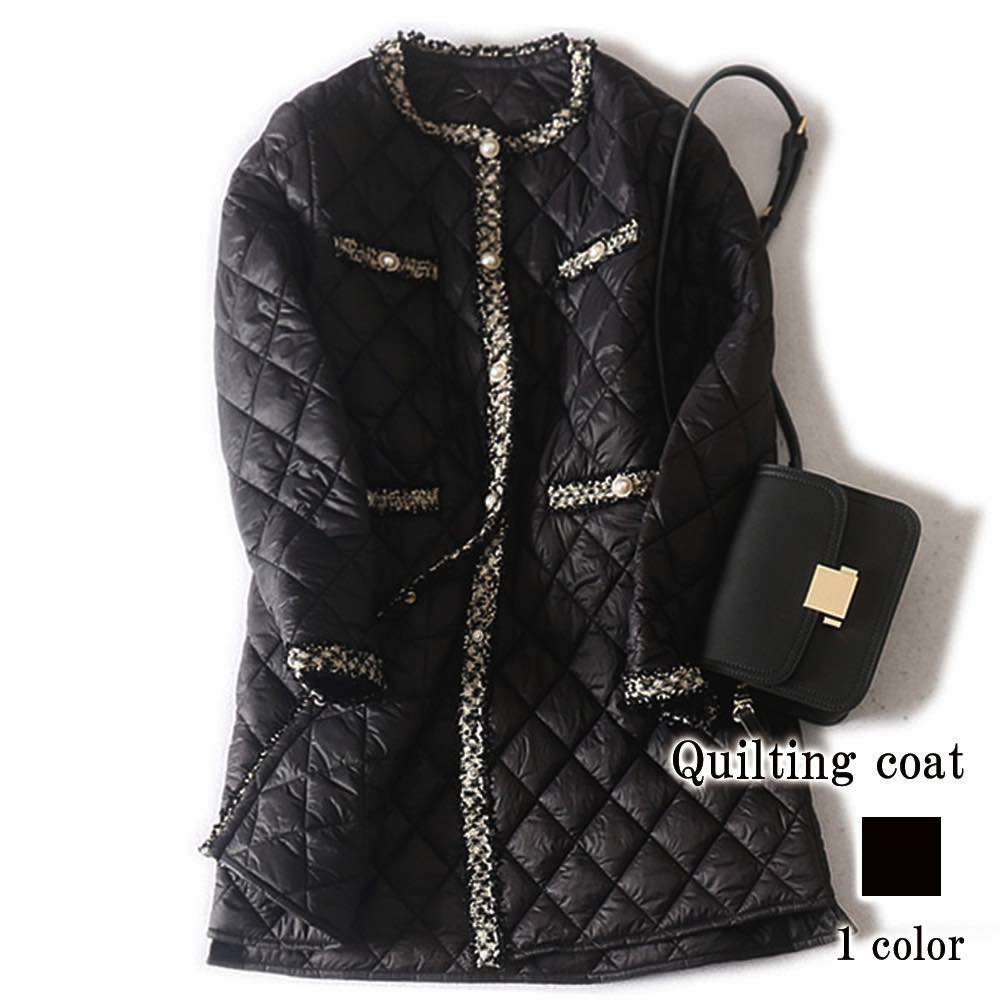 ノーカラージャケット レディース キルティングコート 人気 カジュアル 冬 ピンクノーカラージャケット ショート フォーマル 大きいサイズ テーラードジャケットノーカラージャケット コート ノーカラー