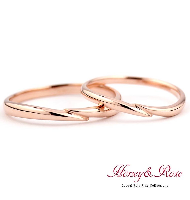ハニーアンドローズ 結婚指輪 K10 KG-M001 KG-M002