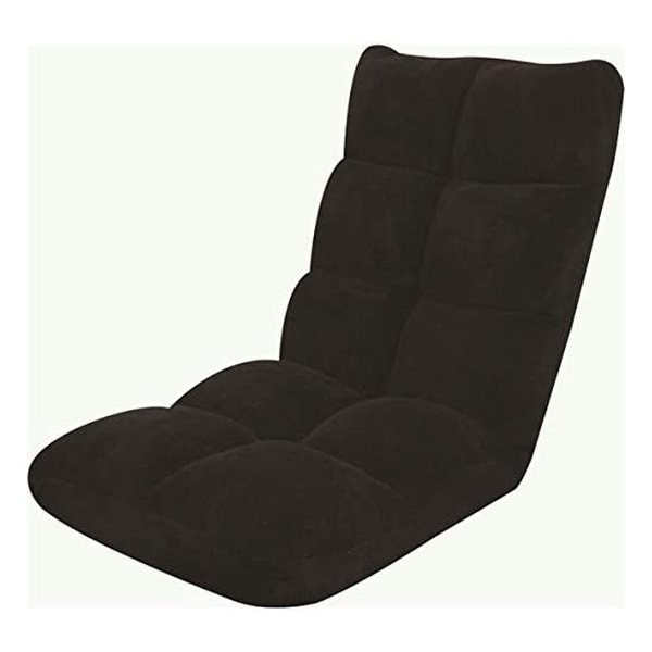 もこもこリクライナー ブラック W42×D60-102×H56×SH14 FKC-006BK