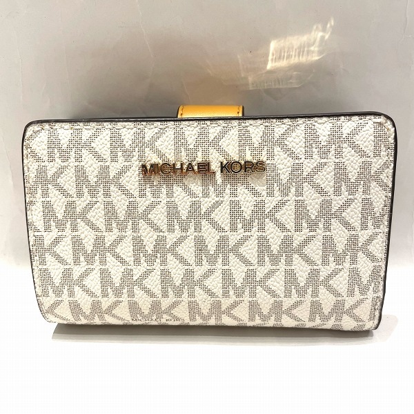 マイケル コース MKシグネチャー 2つ折り財布 レディース 【中古】