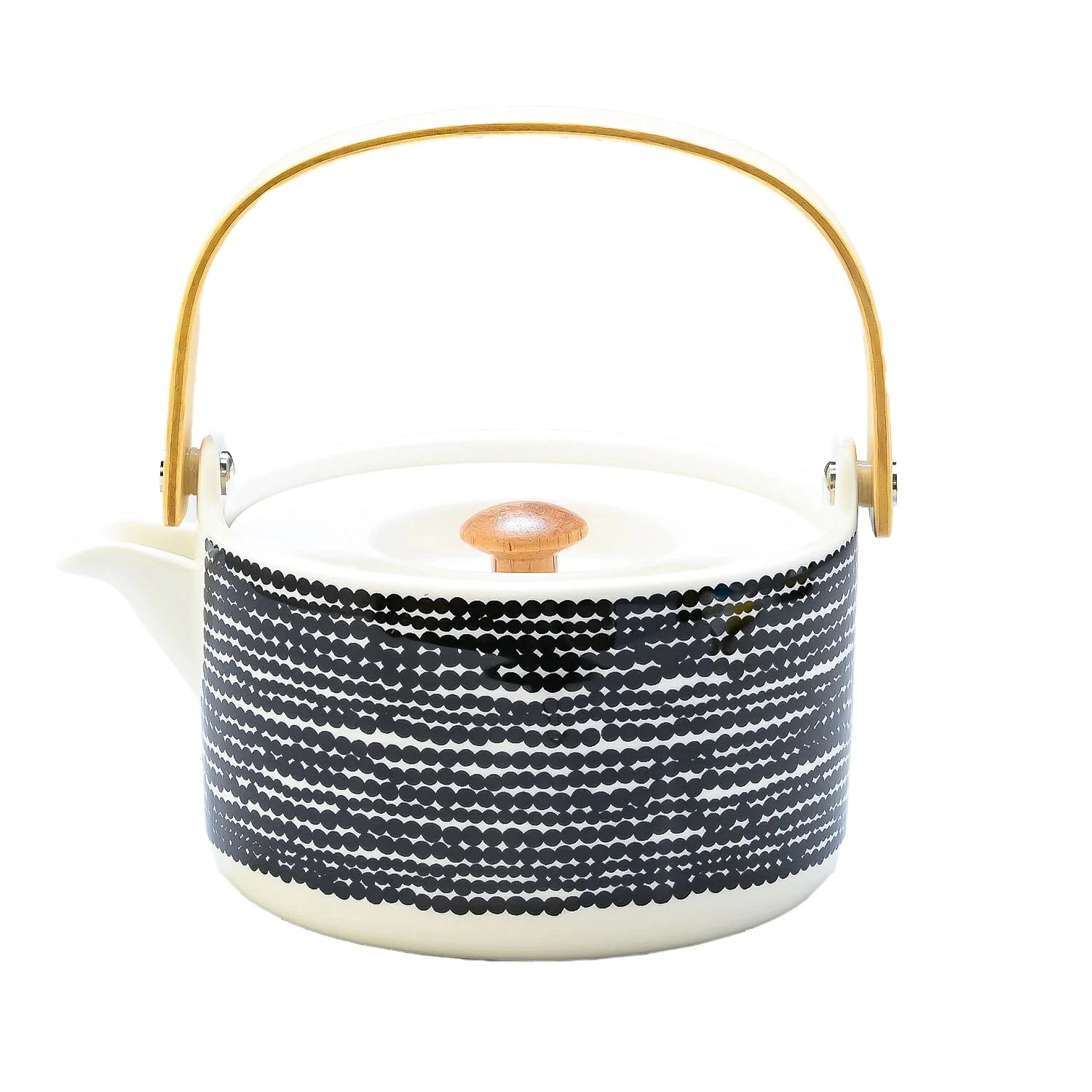 ティーポット ポット 急須 700ml シイルトラプータルハ ボーダー ブラック ホワイト 063305 190