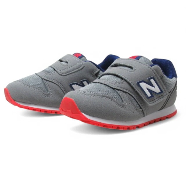 ニューバランス IZ373 PA2 GRAY/BLUE ベルクロスニーカー ベビー キッズ 通園 靴