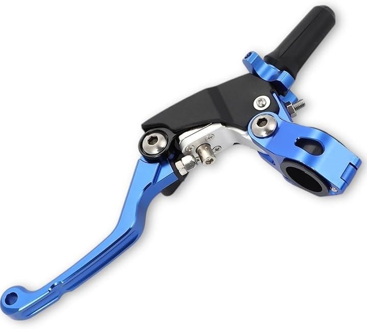 ウルトラライト クラッチ レバー ピボット パーチ セロー250 ハンドル径22.2mm ワイヤータイコΦ8mm 対応 軽クラ ウルトラクラッチ 汎用 社外品(ブルー)