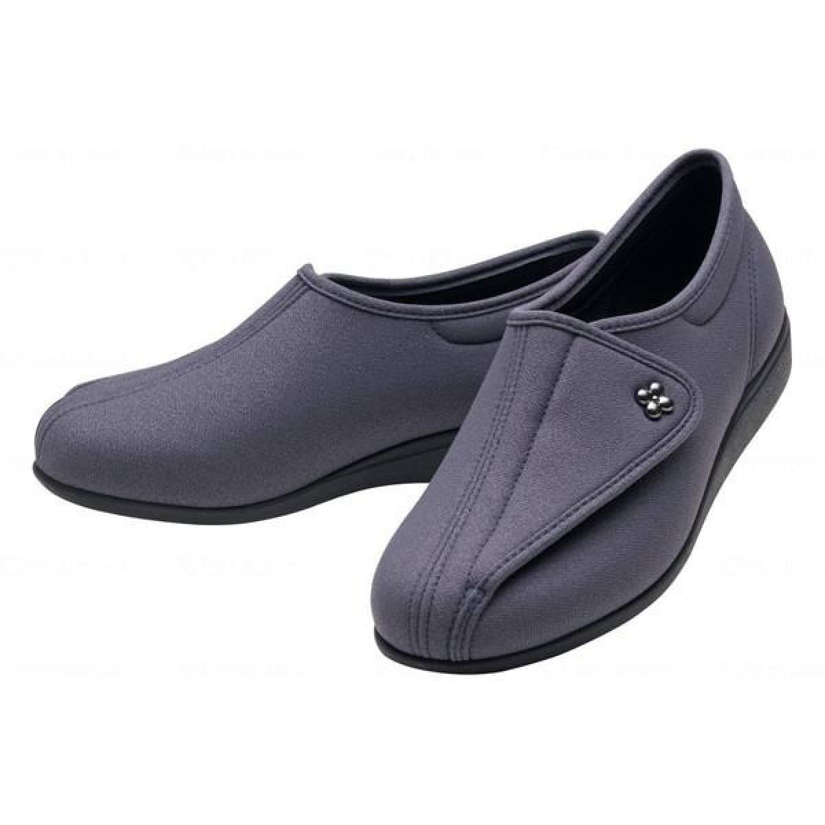 アサヒシューズ 快歩主義 婦人 靴 L011 ブルーグレー 24.0cm 3E 軽量 転倒予防 リハビリ シューズ レディース 日本製