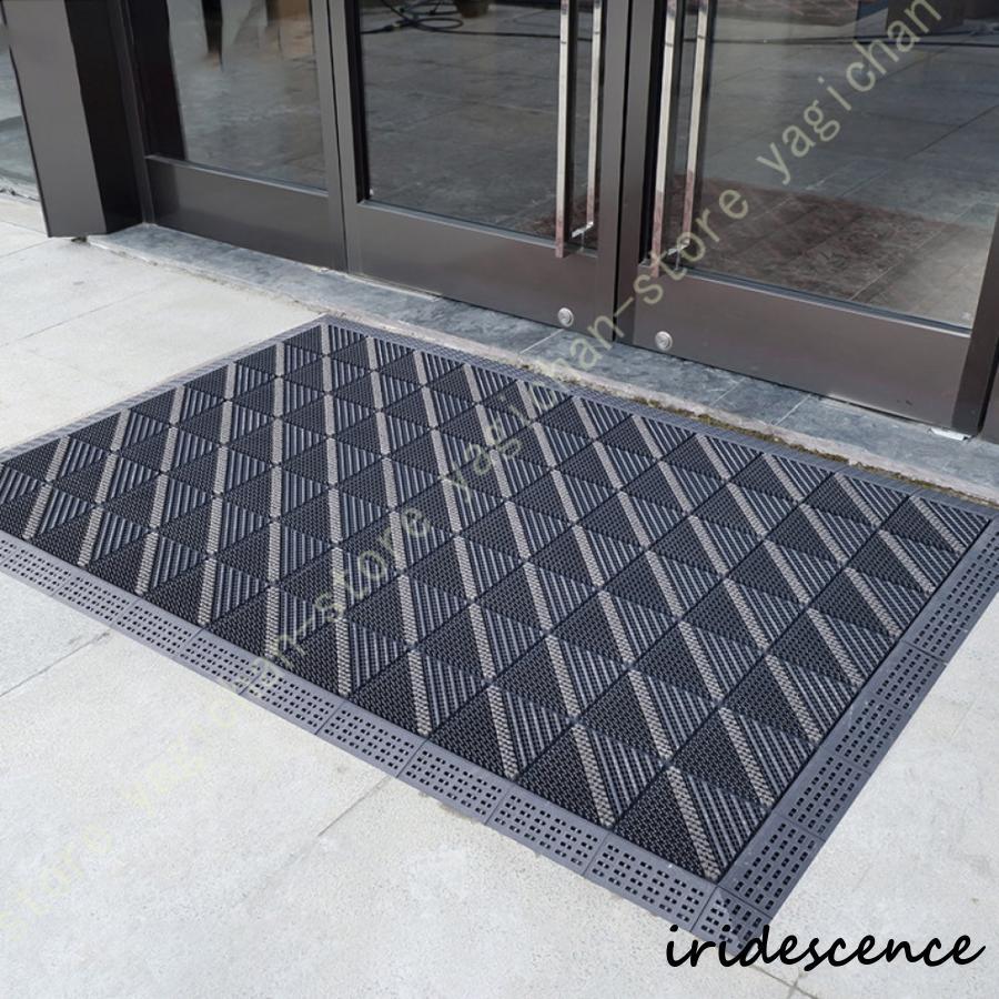 屋外用 玄関マット 泥落とし ドアマット インテリア 滑り止め 防カビ 業務用 水洗い おしゃれ 長方形 大きい フロアマット 屋内 屋外 吸水 速乾 四適用