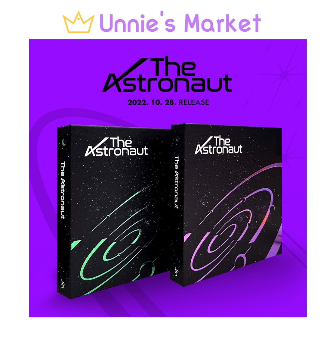 [SET] BTS JIN The Astronaut Album + Free Photocard 1EA(fan-made)