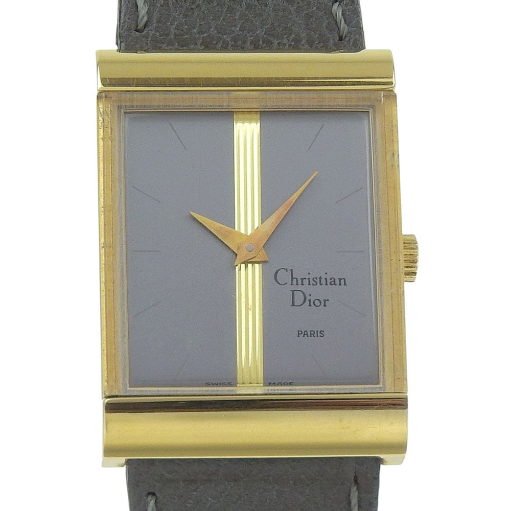 cal.2512-1 31735 腕時計 ステンレススチール レザー 手巻き メンズ グレー文字盤 中古品