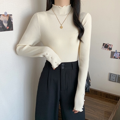 トップス デート カットソー ニットソー セーター 袖あり 長袖 かわいい 大人可愛い きれいめ シンプル カジュアル 大人 上品 おしゃれ お洒落 主役級 存在感 春 秋 冬 10代 20代 30代