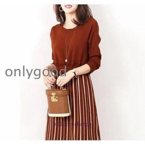 ワンピースドレスその他 ワンピースドレスレディース 30代 オフィス 冬 通勤 ドッキングワンピース 女性 50代 ワンピース 春 ファッション きれいめ ひざ丈 20代 40代 4色