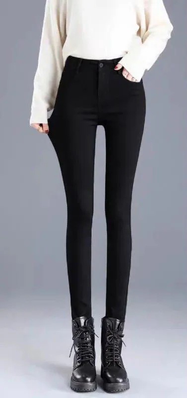 脚長効果！スキニーデニムパンツ ハイウエスト レディース 秋 ズボン スリム ズボン スキニー ストレッチ ペンシルパンツ 韓国