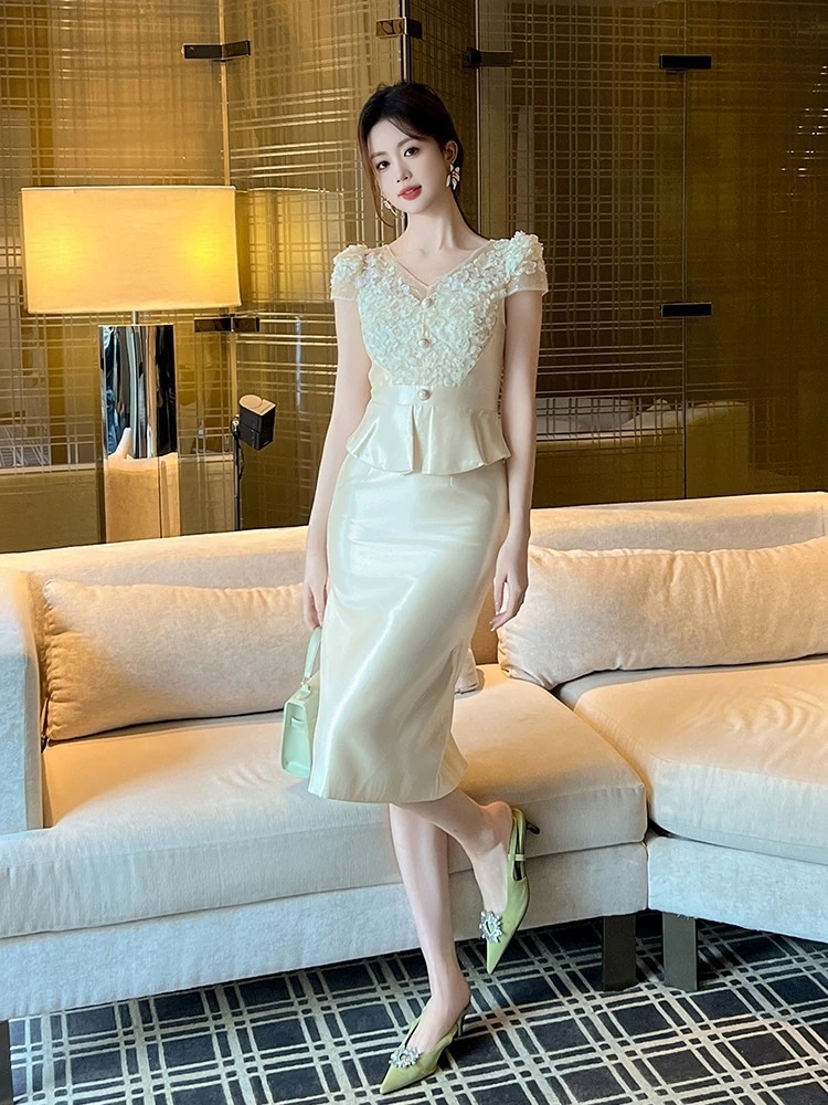 2025夏新品 ワンピース ドレス パーティー キャバ 大人 同窓会 披露宴 卒業式 結婚式 演奏会 ウェディング 二次会 02