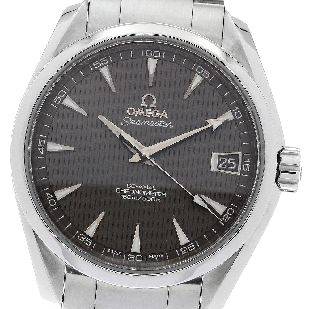 オメガ OMEGA 231.10.39.21.06.001 シーマスター アクアテラ デイト コーアクシャル 自動巻き メンズ 美品 _893703【中古】