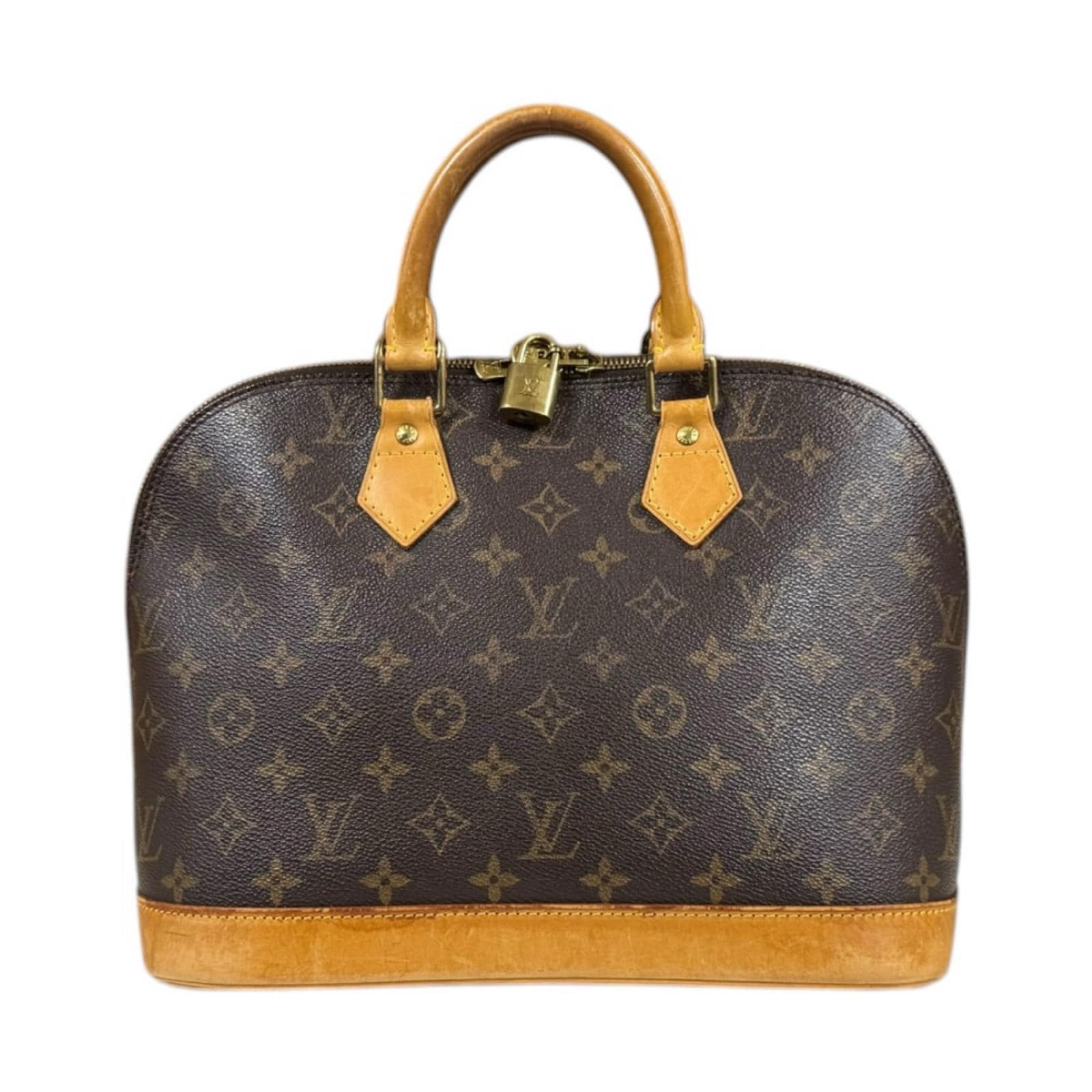 ルイヴィトン アルマ モノグラム ハンドバッグ モノグラムキャンバス M51130 ブラウン LOUIS VUITTON 中古