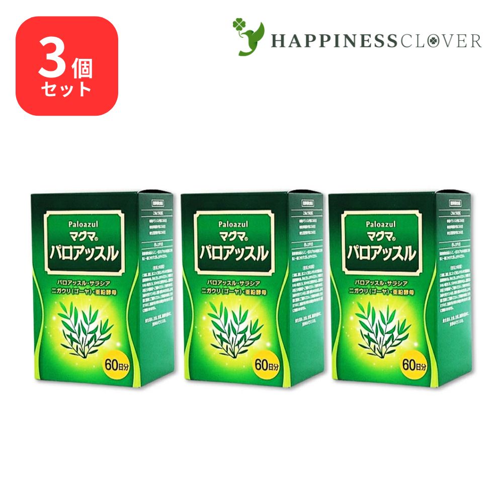 【3個セット】マグマパロアッスル 120カプセル サラシア 亜鉛酵母 ハーブ ケンプリア
