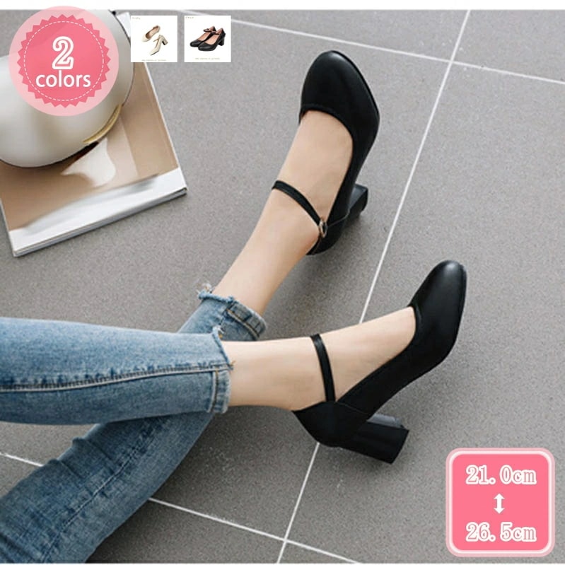 777円OFFクーポン パンプス 痛くない 走れる 6cmヒール ラウンドトゥ ミドルヒール 美脚 パンプス パーティー 大きいサイズ チャンキーヒール 黒 結婚式 入学式 レディース 歩きやすい 通