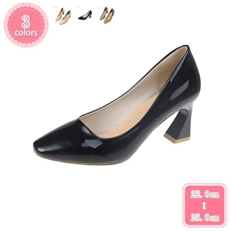 1000円OFFクーポン レディースパンプス スクエアトゥ 7cmヒール 美脚 フォーマルシューズ パンプス 履きやすい レディース靴 走れる ハイヒール オフィス ビジネス 靴 シューズ おしゃれ 10,799円