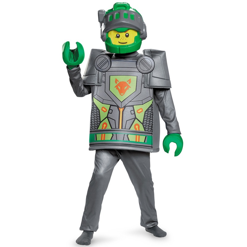 [残り1点] コスプレ 仮装 アーロンDX 男の子用 L(10-12) 【 コスプレ 衣装 ハロウィン 仮装 コスチューム 子供 アニメ キッズ 正規ライセンス品 レゴネックスナイツ パーティーグッズ