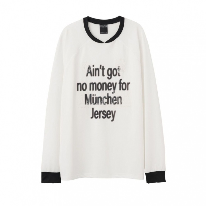 SCULPTOR クラシック サッカー ジャージ L/S T シャツ ソリッド 9,068円