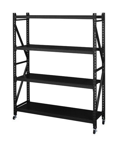 ボルトレスラック 3D 3段 無骨さ ラック ボルトレスラック DIS-683BK 代引不可